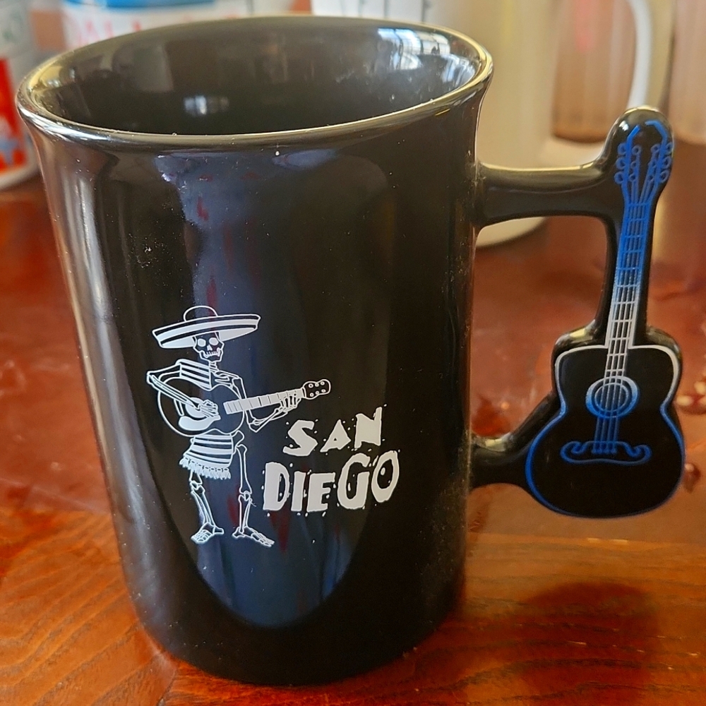 San Diego Mariachi skeleton 14oz coffee mug